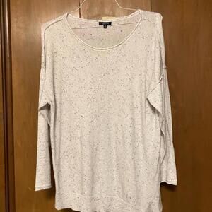 Verve Ami White Speckled Sweatshirt